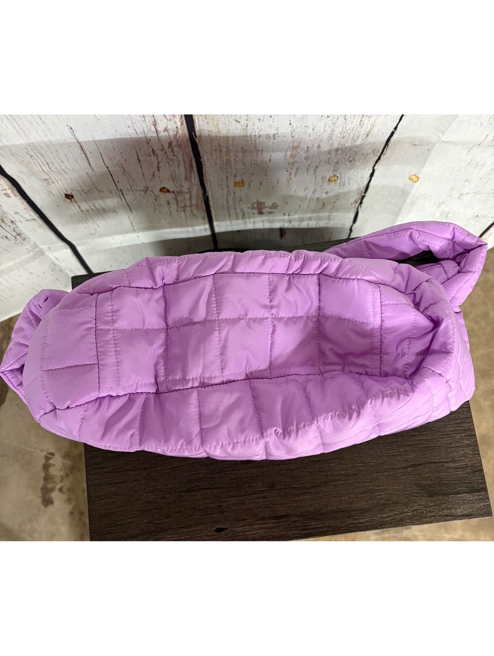 Ulta Beauty Collection Quilted Carryall Tote Bag in Lavender Purple - Picture 5 of 6